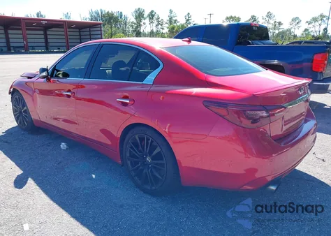 2018 Infiniti Q50 3.0T Red Sport 400 из США, поврежденный, VIN JN1FV7AP3JM461111